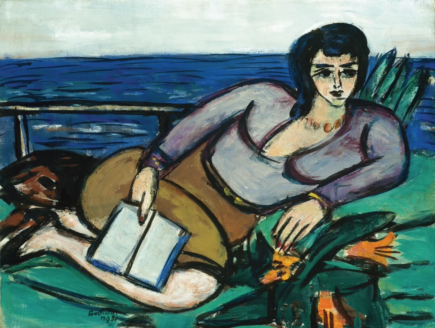 Donna sdraiata in riva al mare - Hamburger Kunsthalle, Hamburg